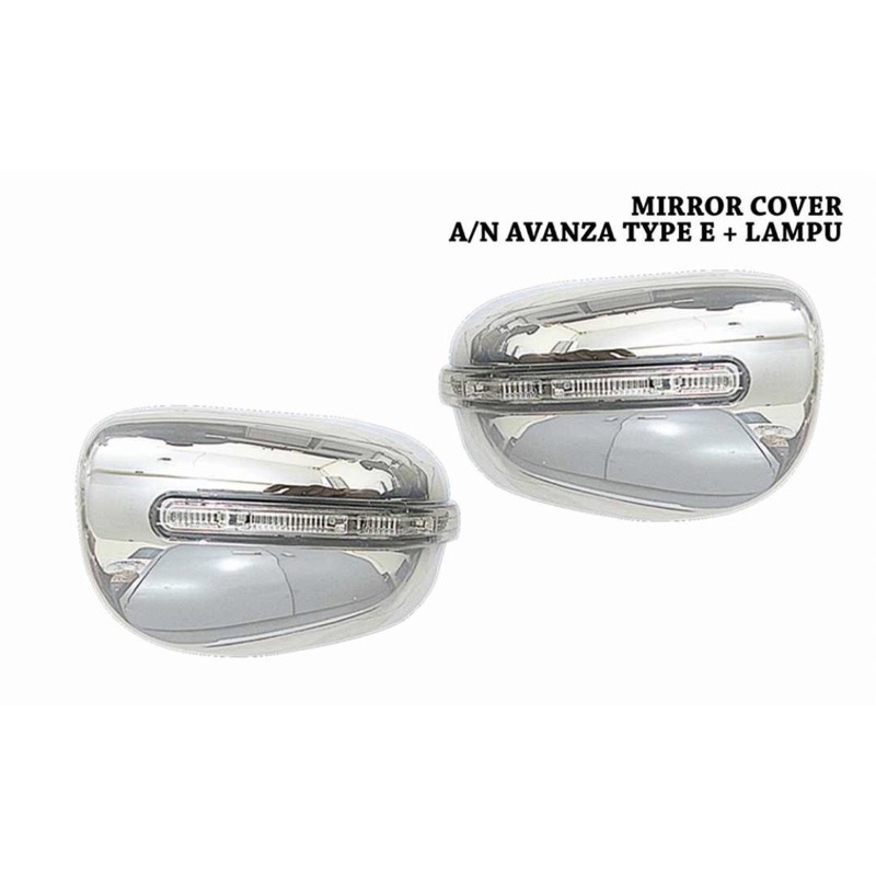 Cover spion chrome avanza type E + lampu