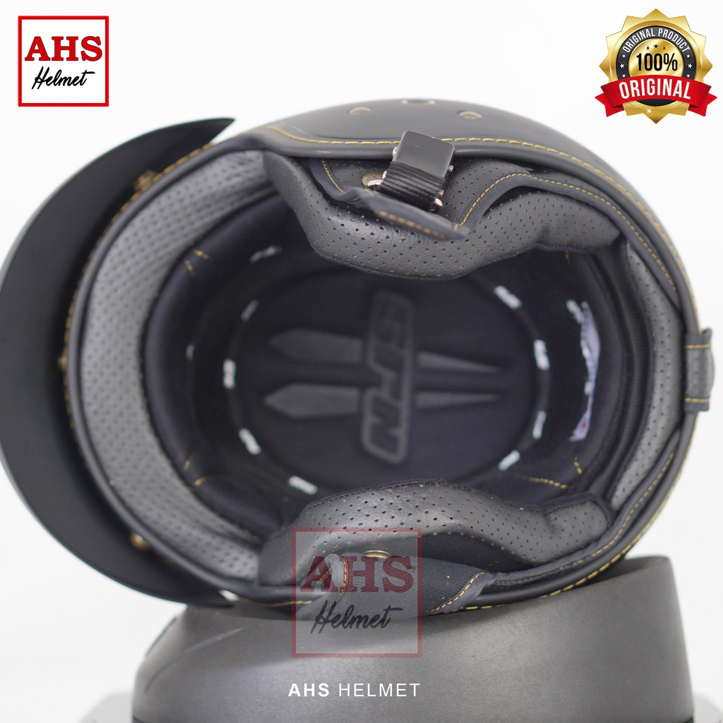( TERMURAH ) Helm Bogo NJS Bogo Retro Njs NR 80 Free Pet topi helm njs bogo helm retro dewasa njs-2
