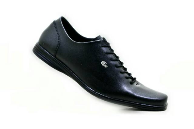 TERMURAH !!! SEPATU PRIA CROCODILE PANTOPEL HITAM TALI BUAT KERJA GAYA CASUAL SANTAI FORMAL