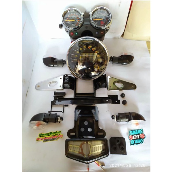 paket lengkap lampu rxking komplit , lampu bulat rxking daymaker-2