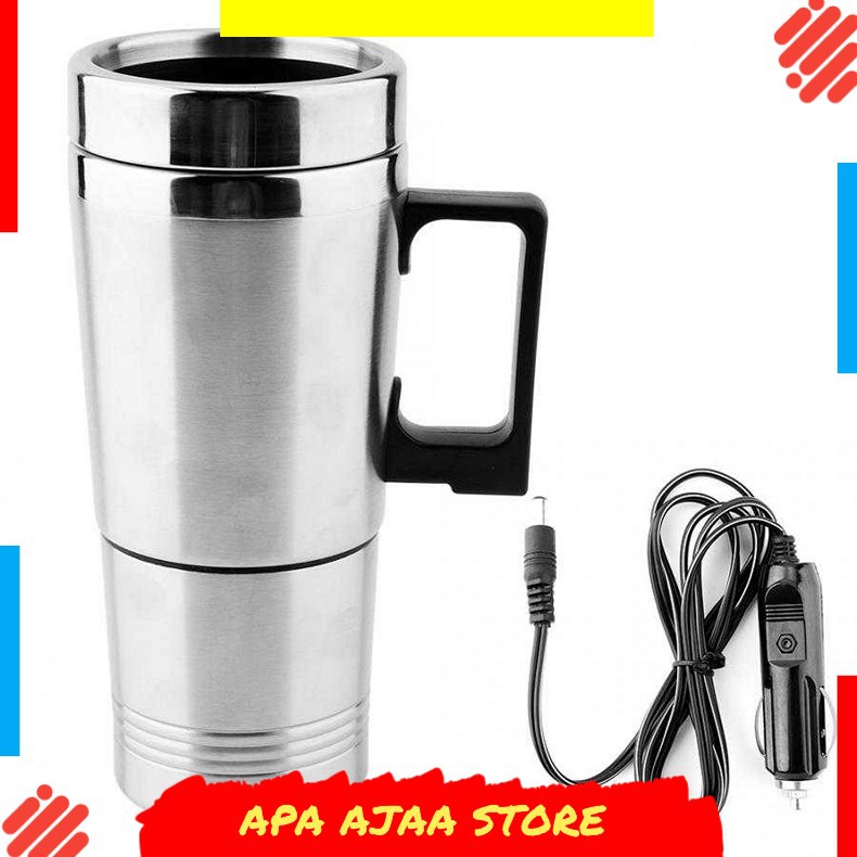 Hot Promo ! ESTINK Gelas Pemanas Mobil Car Heating Cup Mug 12V 350+150ML - EST350