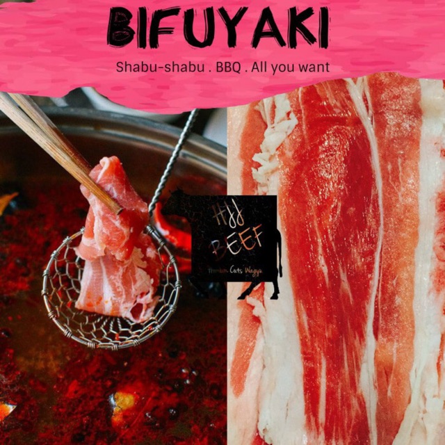 

BIFUYAKI/SUKIYAKI/SHABUSHABU/YOSHINOYA BEEF US 500GR