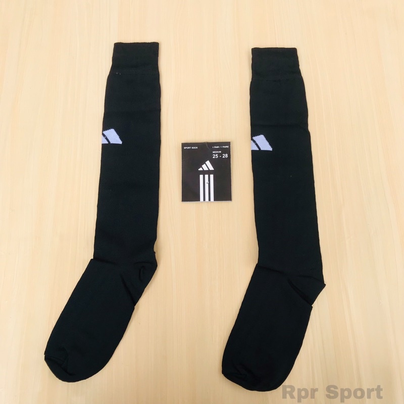 KAOS KAKI ADIDAS HITAM PANJANG / KAOS KAKI BOLA FUTSAL