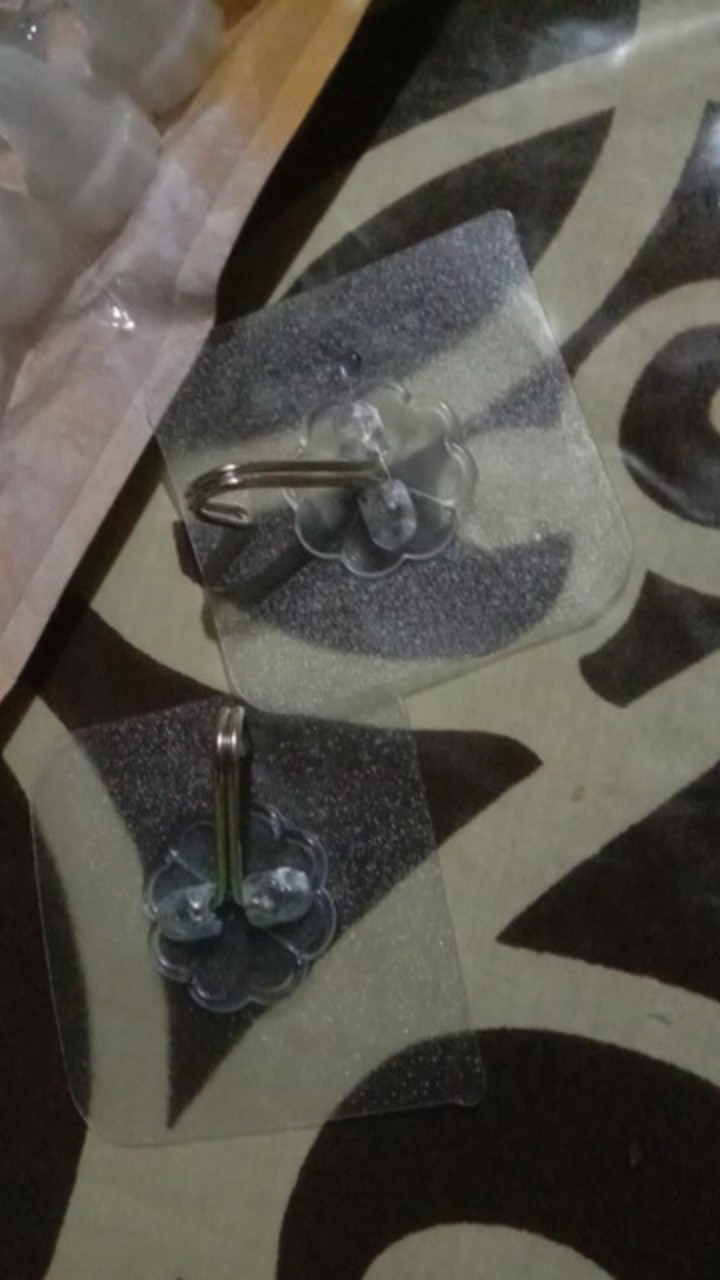 Hook Magic Polos Transparan - Gantungan Tempel Kait Dinding - Hook Polos Bening