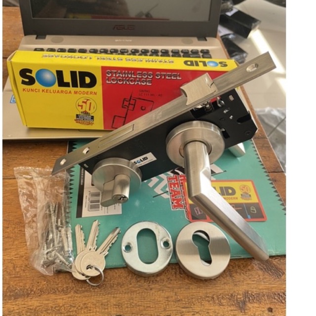 KUMCI PINTU SOLID KUNCI PINTU PISAH SOLID SET ROSES SOLID ROSSETTE SOLID SET Stok terbatas kunci pin