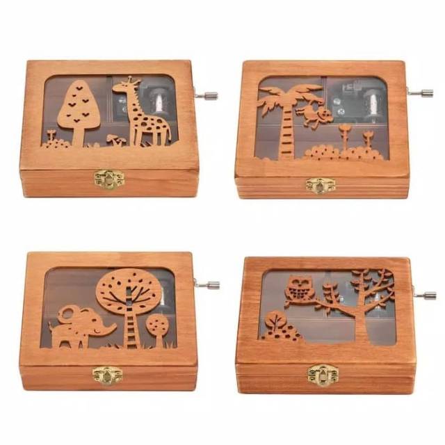 Kotak Music Kayu Klassik Kado Ultah Hadiah Ulang Tahun