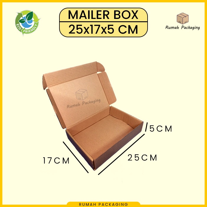 KARDUS  / MAILER BOX DIECUT Uk. 25x17x5 CM