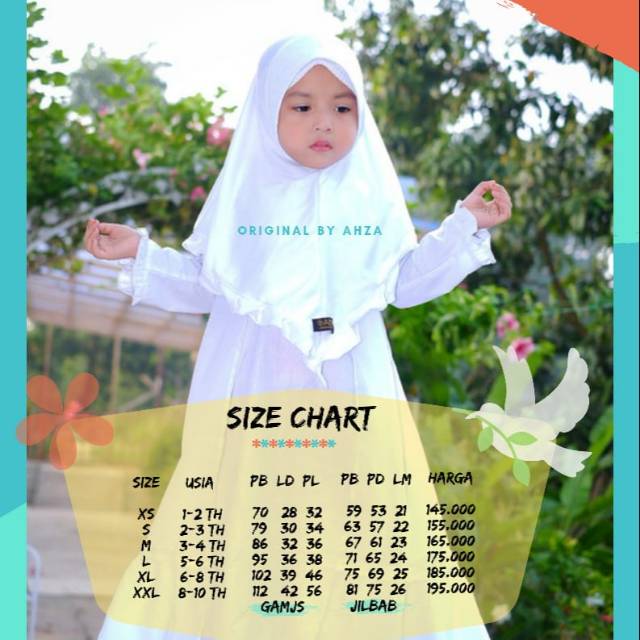 Gamis putih Naura original by Ahza