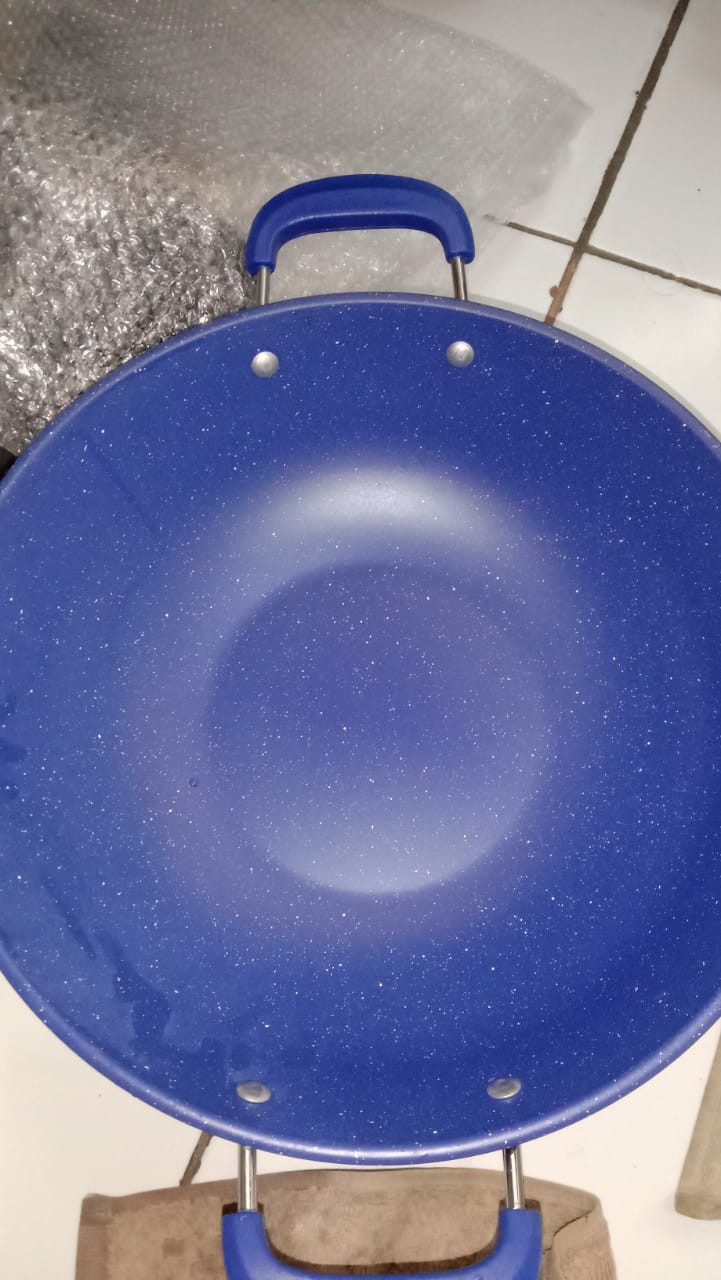 Wajan Enamel Warna  34cm (kuping)