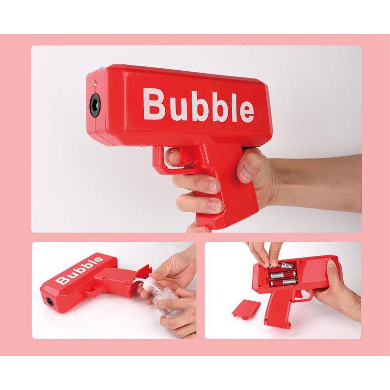 Mainan Bubble Model PISTOL GUN ( music)Tembakan Balon / Gelembung Sabun / mainan anak