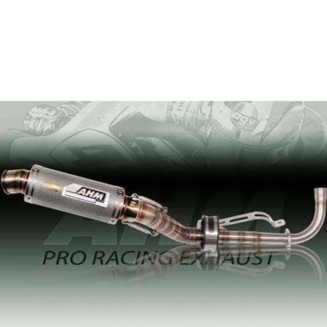 knalpot AHM Carbon Jupiter Z Vega R Stainless Steel stenlis original