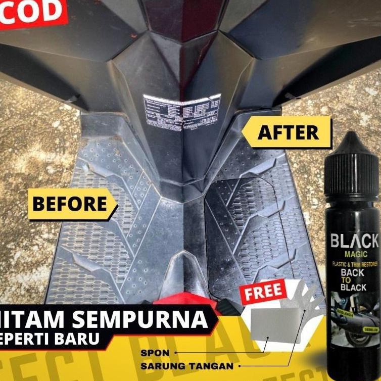 BLACK MAGIC PENGHITAM BODY DASHBOARD MOTOR MOBIL PERMANEN TERBAIK ORIGINAL DOFF  KASAR DOHERO W7E1