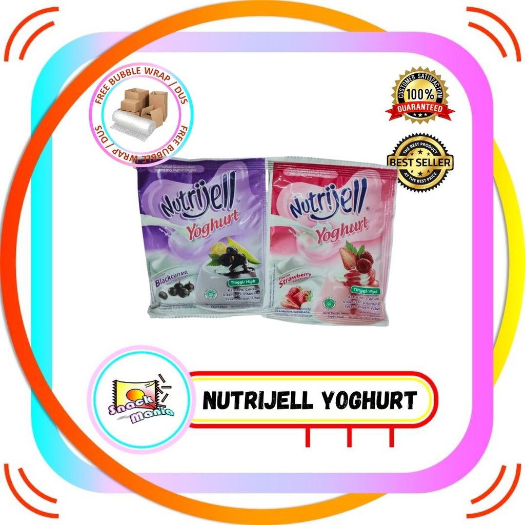 

Nutrijell Yoghurt Instan Jelly Powder Blackcurrant Strawberry ~ 35 gr