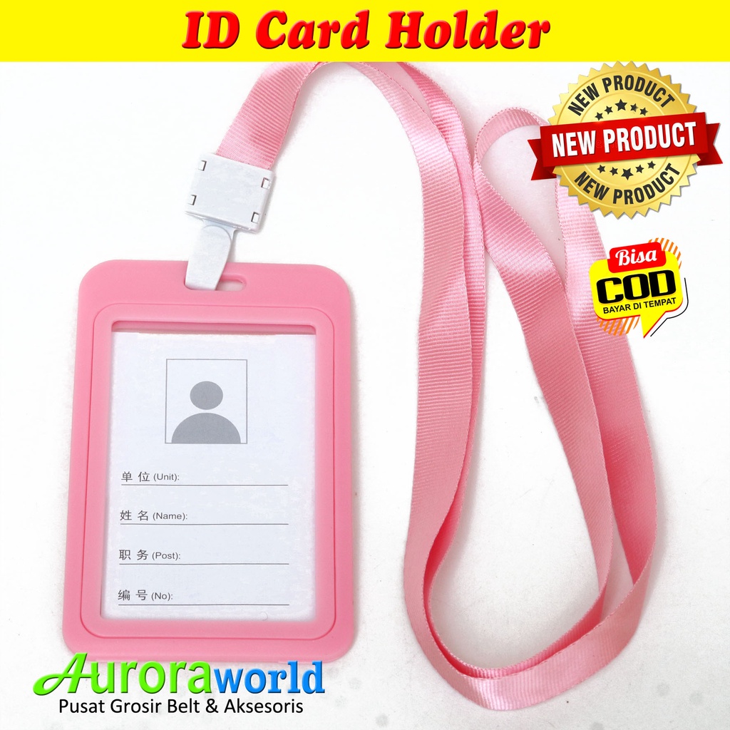 COD card holder / name tag holder / gantungan kartu / ID card kulit