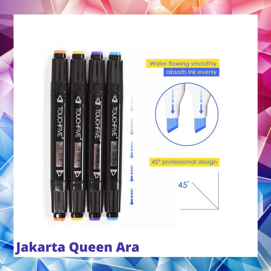 TOUCHNEW BV Spidol Dual Side Fine Art Marker 30 Colo