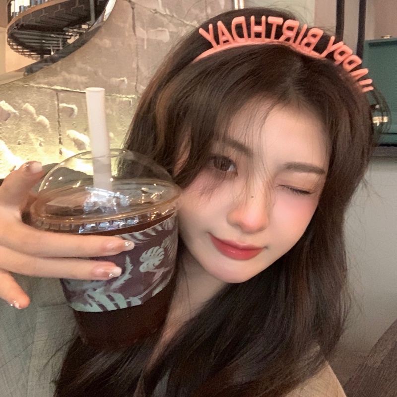 2022 Bando Tulisan Happy Birthday Gaya Korea Untuk Aksesoris Pesta