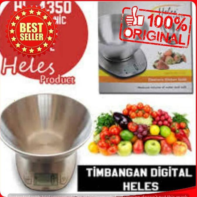 Grosir Timbangan Kue / Dapur Digital Heles HL-4350 Garansi | Timbangan Dapur