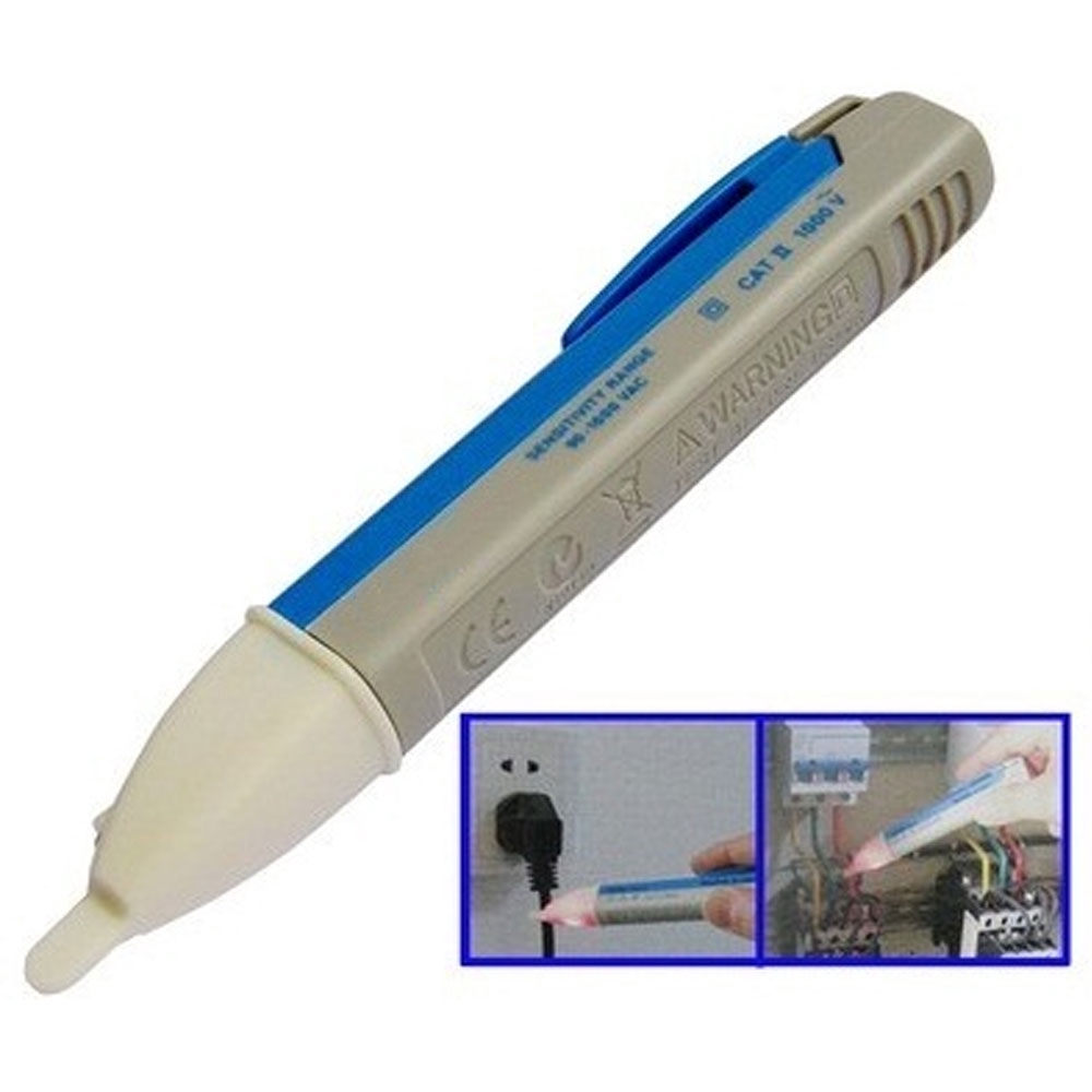 Taffware Pen Non-contact AC Voltage Alert Detector 90V-1000V - Biru