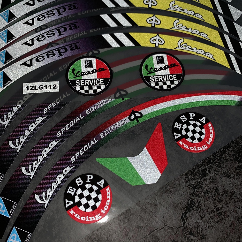 vespa Stiker Roda reflektif Sepeda motor Stiker Untuk PIAGGIO GTS300 Sprint 150 300