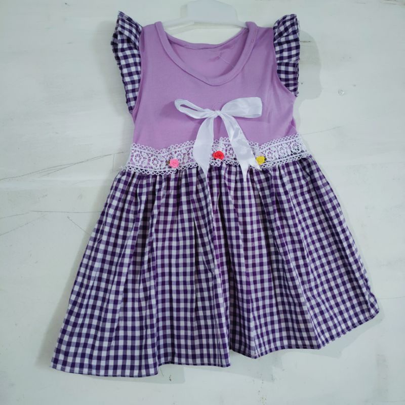 Dress anak 1 2 tahun baju anak cewek perempuan nindy