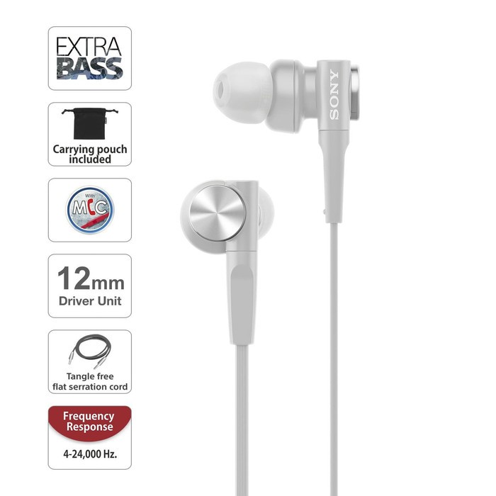 Sony MDR-XB55AP Earphone with Mic