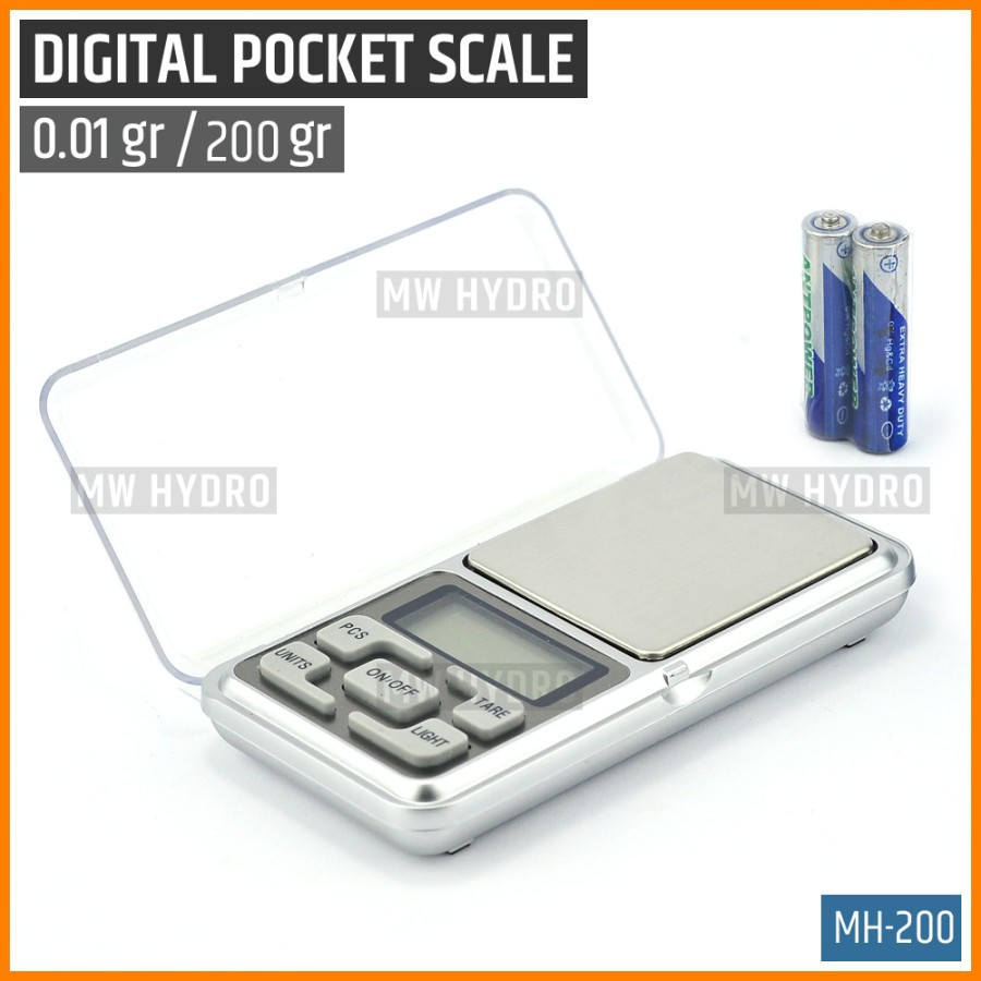 Digital Pocket Scale MH - 0.01g x 200/300g, Timbangan Digital Mini