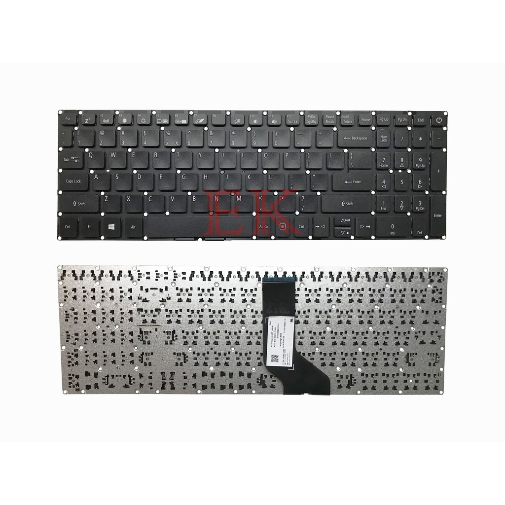 Keyboard Laptop Acer Aspire 3 A315 A315-41 A315-42 A315-21 Series Hitam