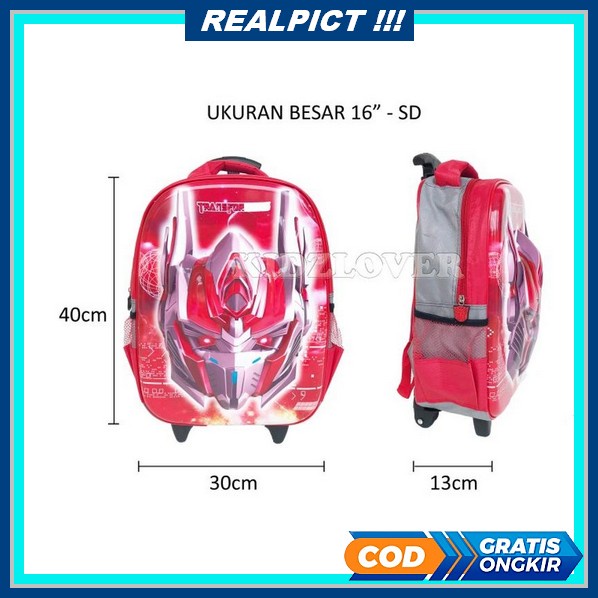 Tas Ransel Kekinian Anak Original Berkualitas Murah Premium Laki-Laki Tas Ransel Troli Anak Laki Lak