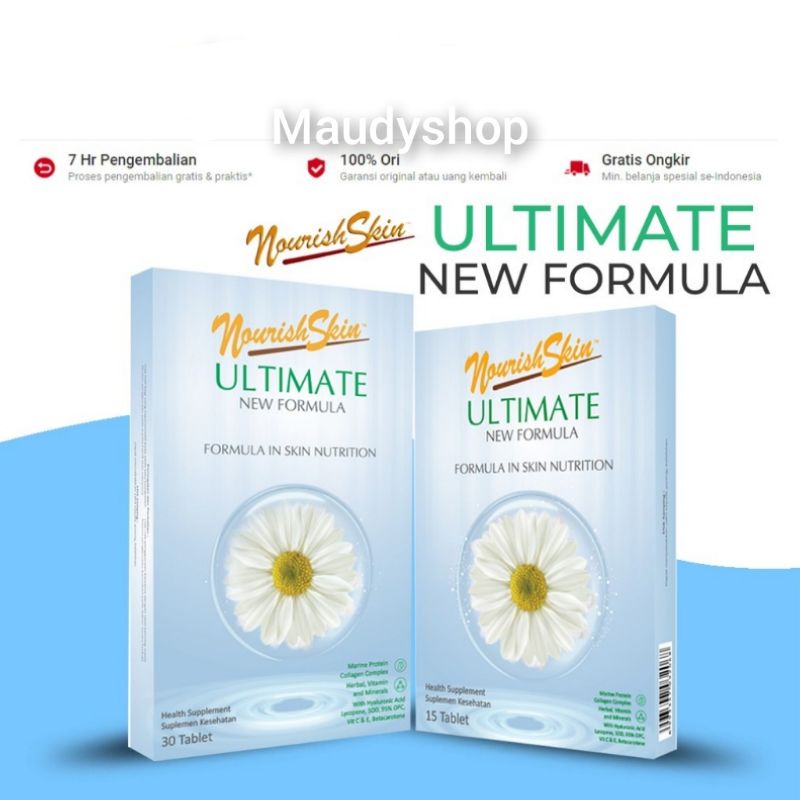 Nourish skin ultimate new 15s  | New Formula | Melembabkan & mencerahkan kulit | Original 100%