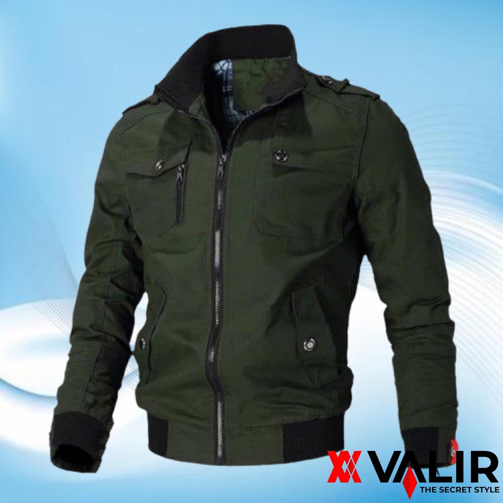 Valir Ruster Jaket Pria Dan Wanita  Resleting Terbaru M-XXL