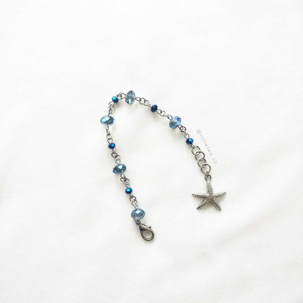 LITTLE TWO - Gelang Kristal - JEAN - Blue