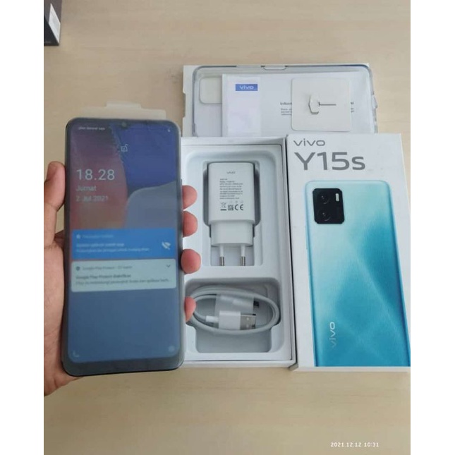 Hp Second Vivo Y15s 3/32 GB Fullset mulus