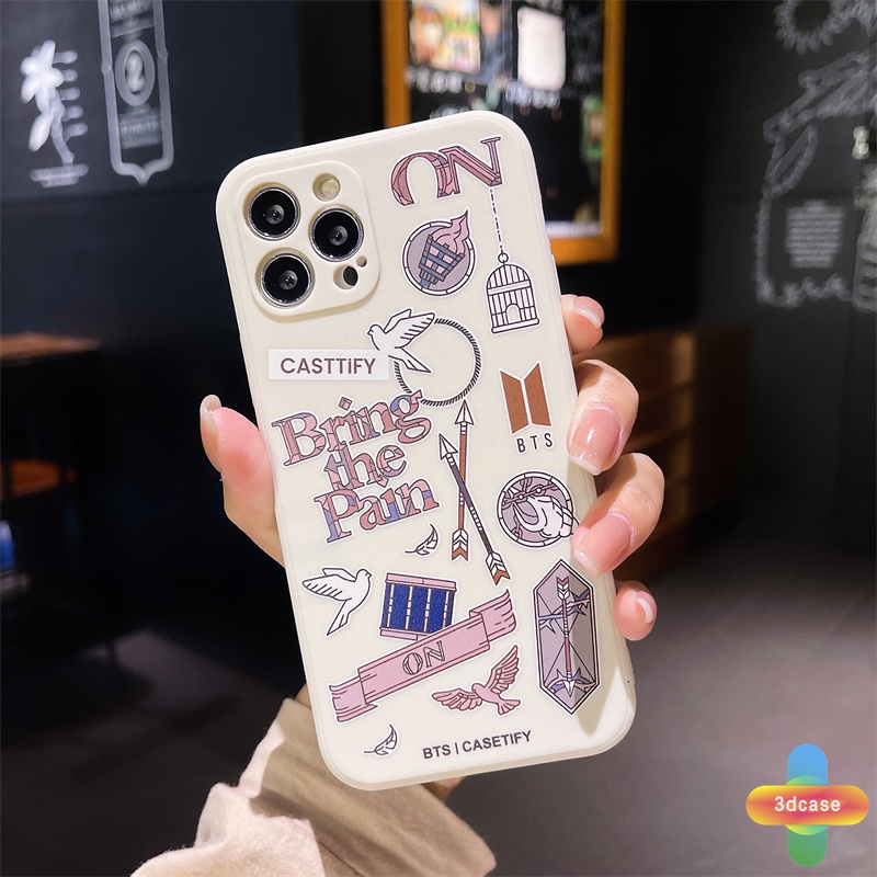 Soft Case Infinix Hot 10 Play Hot 10 10t 10s 10i Hot 10 Lite S4 9 Pro 11 Plus Infinix Smart 4 5 Pro 3 Plus Infinix Note 8 10 Tencno Spark 5 PRO Straight Edge Soft BT21 CASETIFY INS Case BTS CASETIFY LabelCase