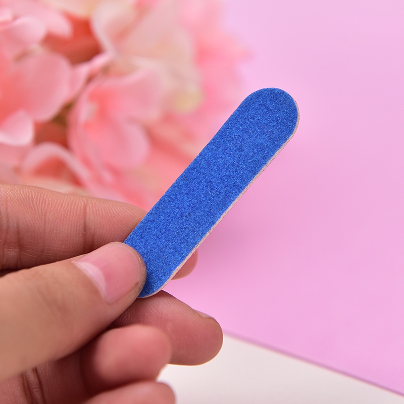 {LUCKID}100pcs Mini Nail Files Nail Disposable Cuticle Remover Buffers Nail Art Tools