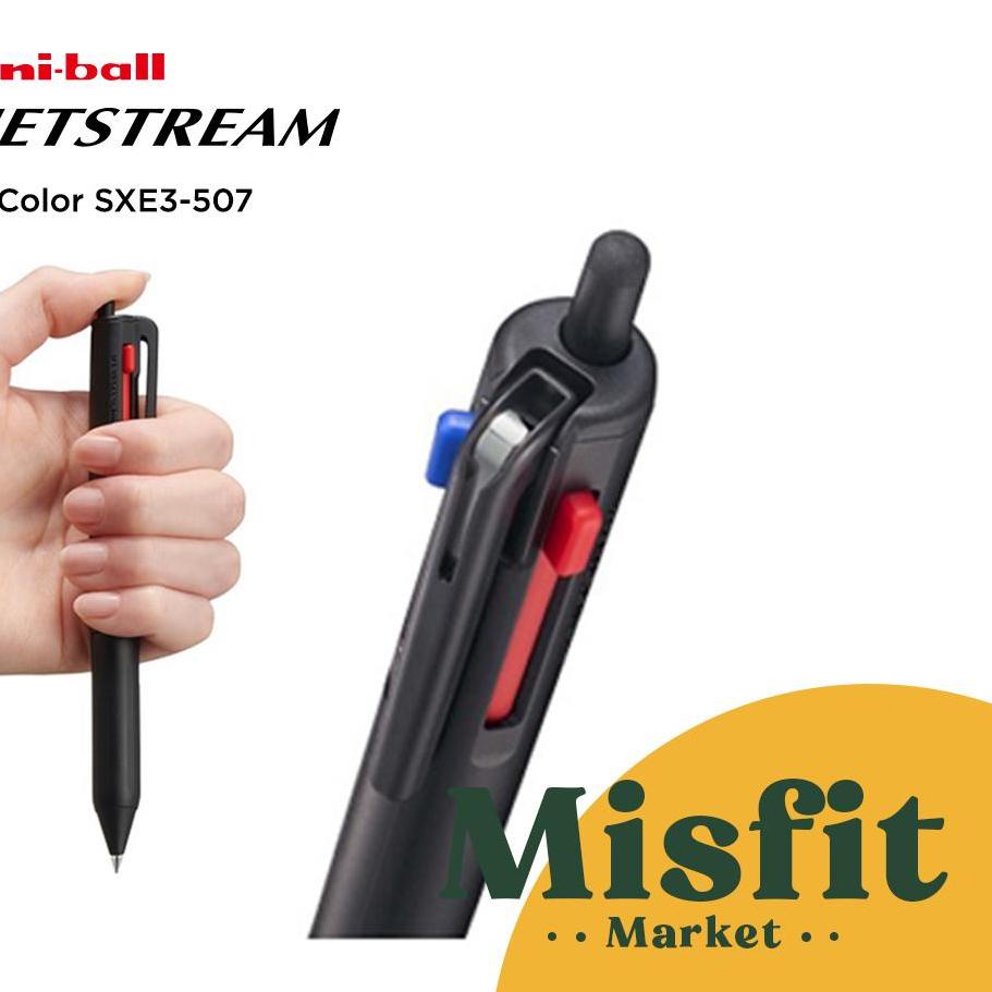 

Langsung Beliii.. Uni Ball Jetstream 3 Color SXE3-507 0.5 0.7 mm Ballpoint Pen Unibal Pulpen