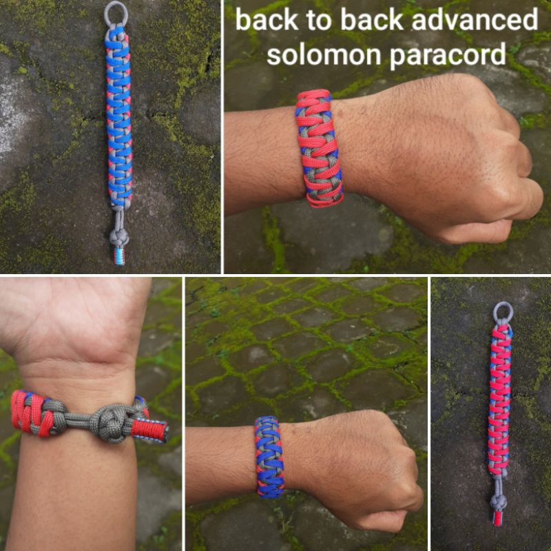 Gelang Paracord back to back advanced solomon paracord