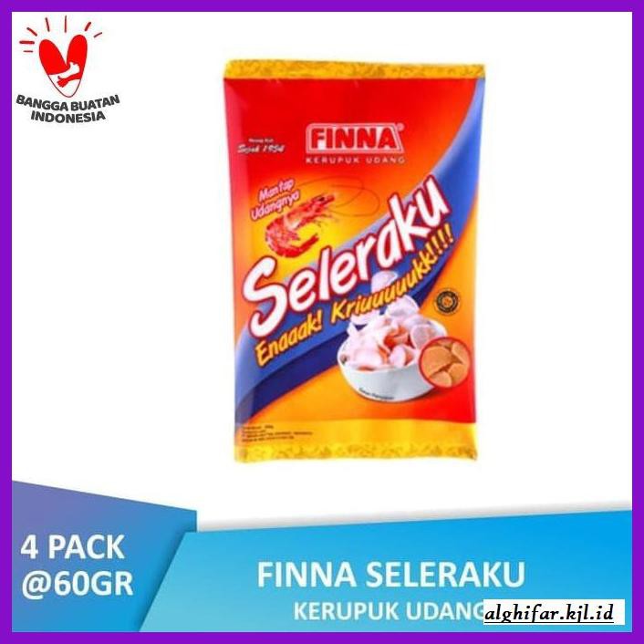 

Makanan-Kering- Pack Finna Kerupuk Seleraku Udang (4 X 60Gr) -Aneka.