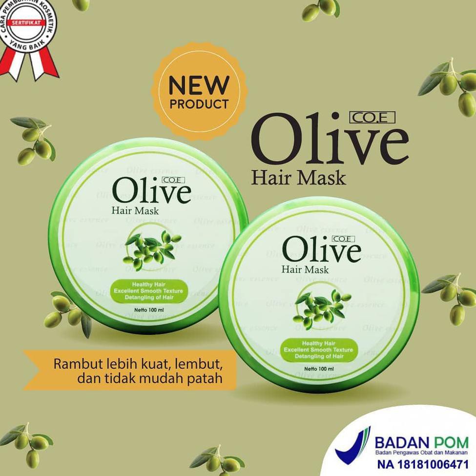 MASKER RAMBUT OLIVE HAIR MASK GEL SYB 100ml ORIGINAL BPOM