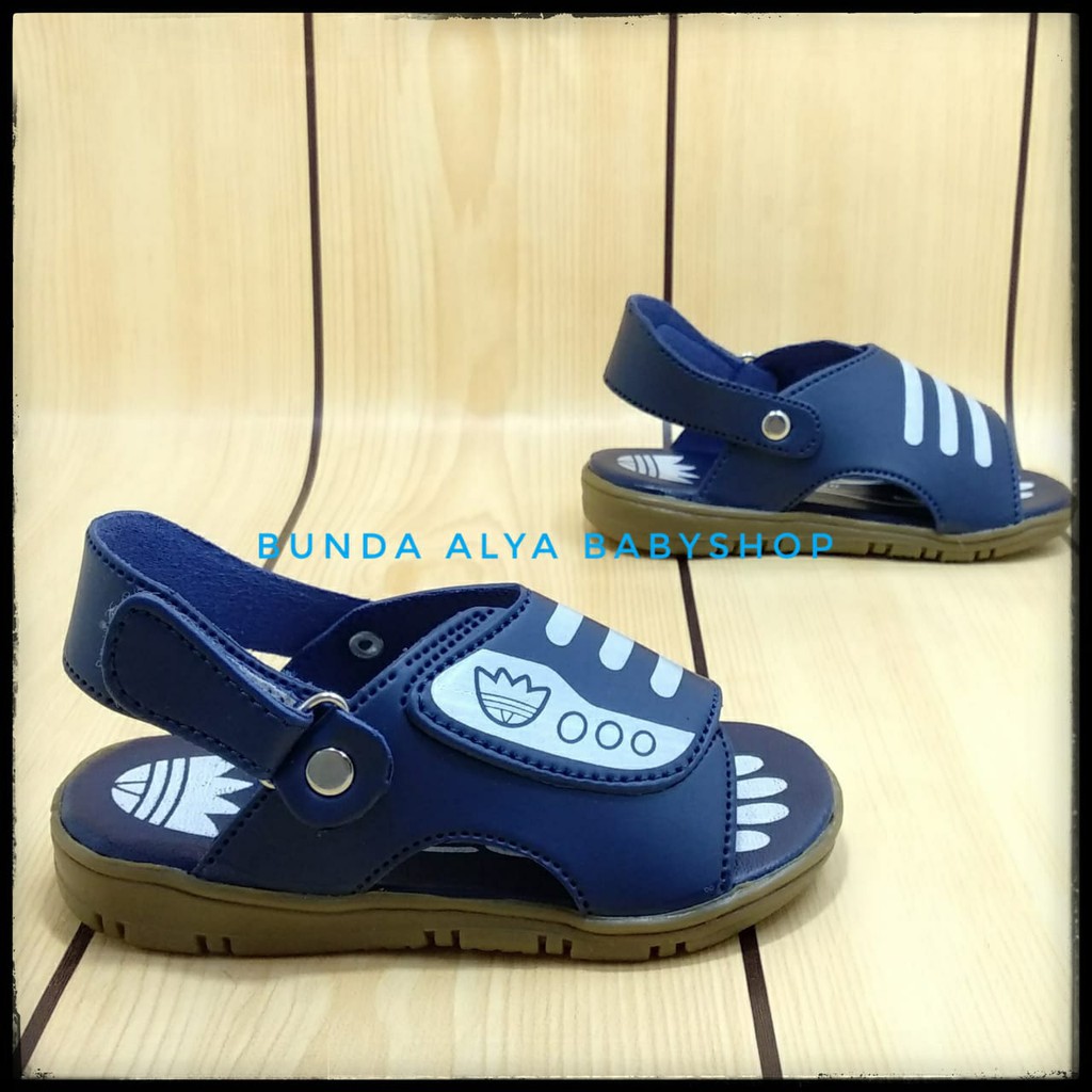 Sendal Anak Laki Laki 6 Bulan 1 2 Tahun Karet NAVY - Sepatu Sandal Gunung Anak Laki-Laki Anti Licin 22 - 24 Alas Karet