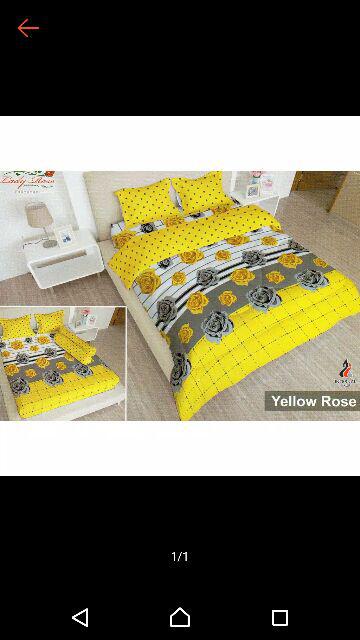 Sprei Lady Rose Uk. 160/180 - Yellow Rose