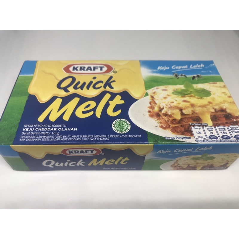 

KEJU KRAFT QUICK MELT KEJU CEPAT LELEH 165 GRAM