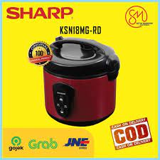 SHARP KSN18MG Rice Cooker 1.8 Liter 390 Watt KS-N18MG-SL/RD