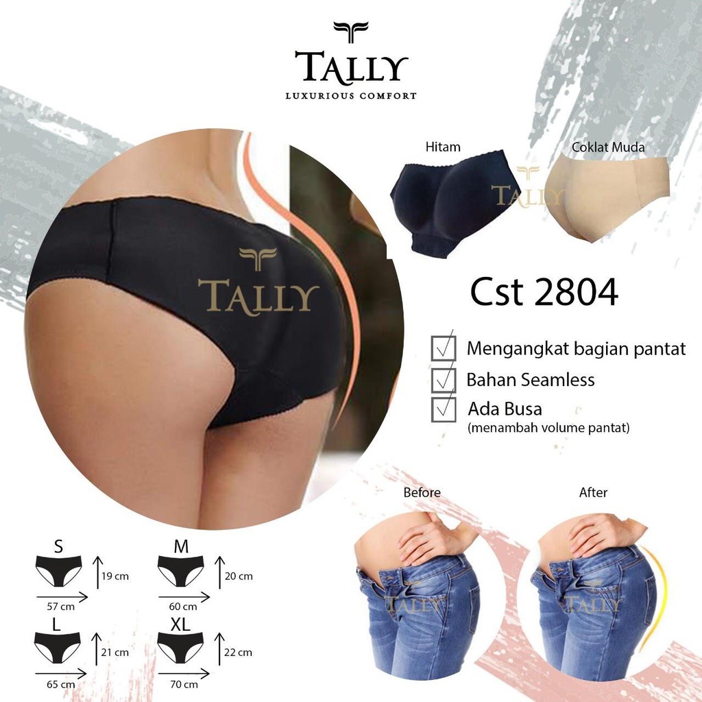 TALLY CD CELANA CORSET PANTAT 2804 | ADA BUSA DI BAGIAN PANTAT | SIZE M-XL