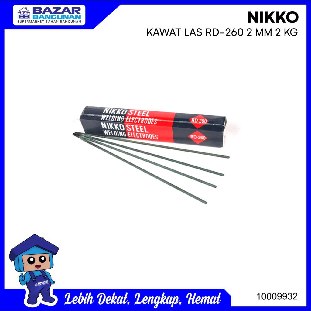 Nikko - Kawat Las Listrik Welding Electrodes Steel Rd 260 Rd260 2 Mm