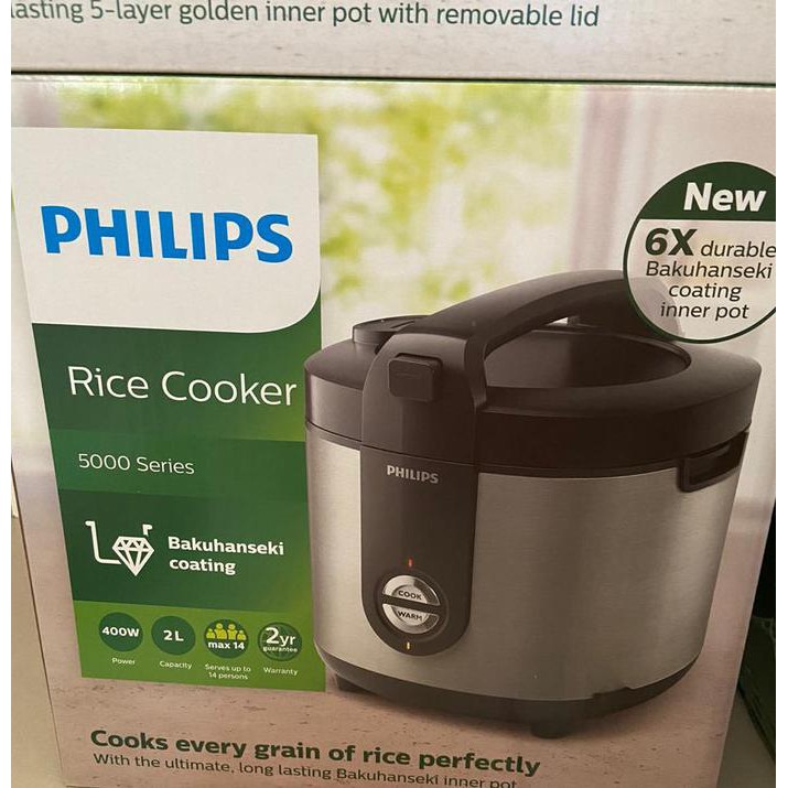 Philips Rice Cooker Premium Plus HD 3138/33 SILVER TERMURAH