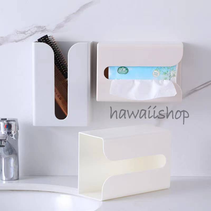 Kotak Tissue / Tempat Tisu Tempel Dinding Multifungsi Untuk Dapur / Toilet