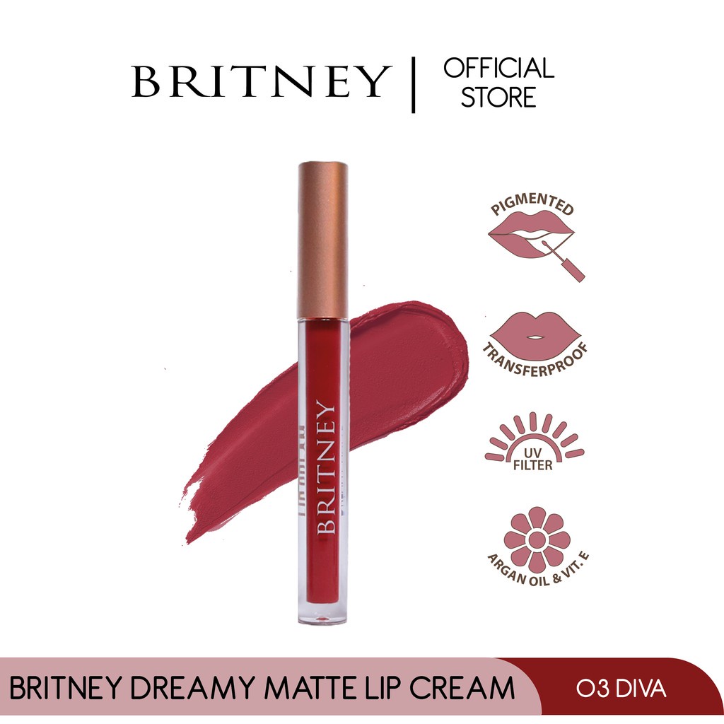 PURBASARI BRITNEY Lip Cream Matte - 1,5gr/Lip Cream Purbasari ORIGINAL BPOM