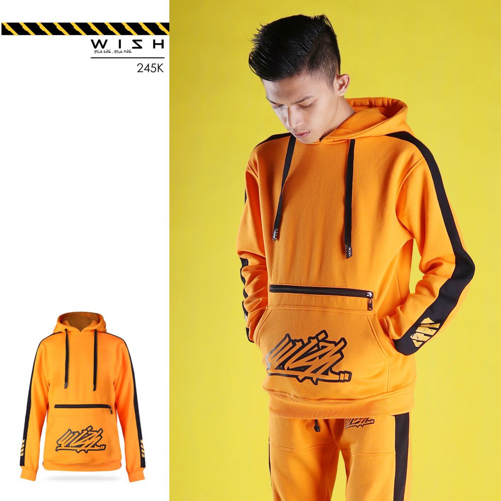 JAKET SWEATER PRIA / JAKET DISTRO / HOODIE WISH KANGAROO (YELLOW)