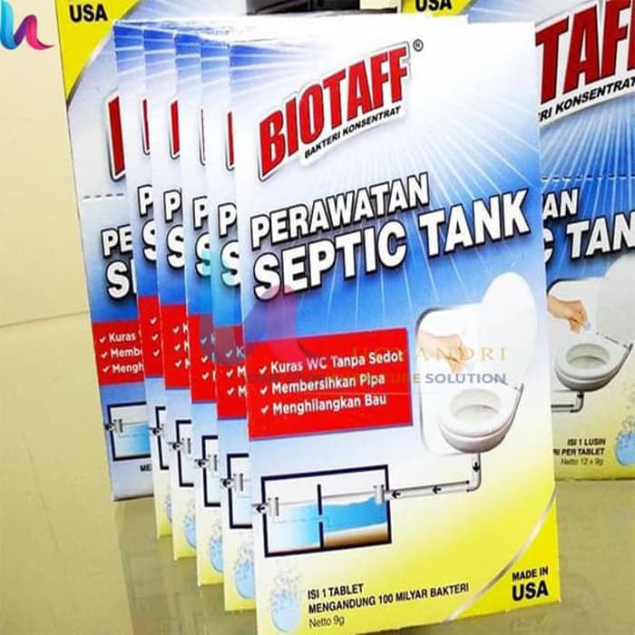 12 pcs Biotaff Bakteri Konsentrat Pengurai Anti Bau Anti Mampat Original Ready