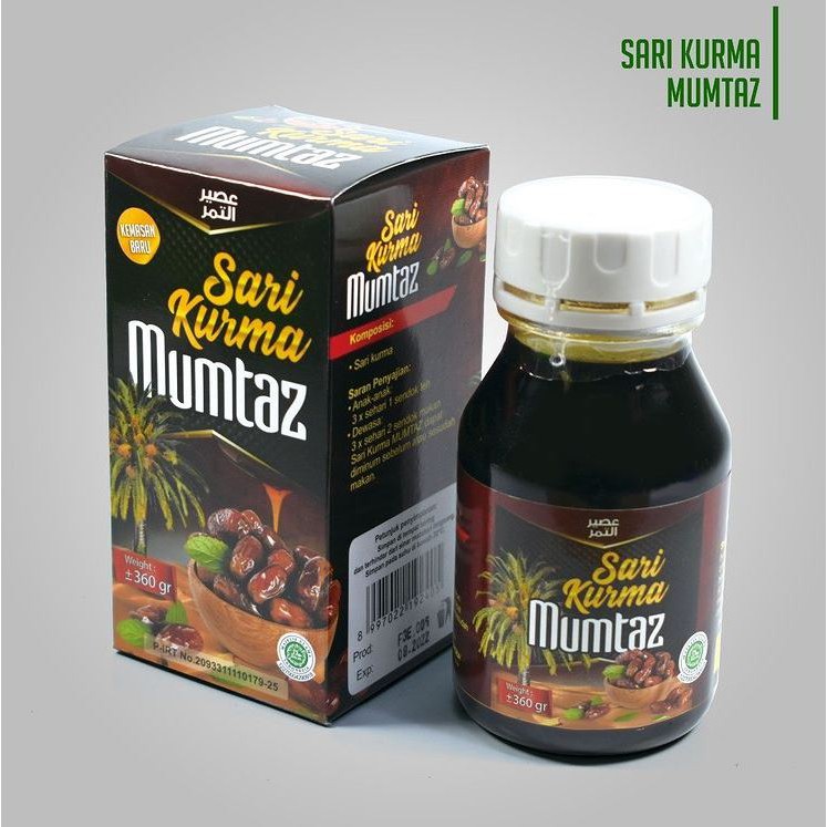 

Sari Kurma Asli Original Mumtaz 360gr AlGhuroba Halal BPOM Dinkes